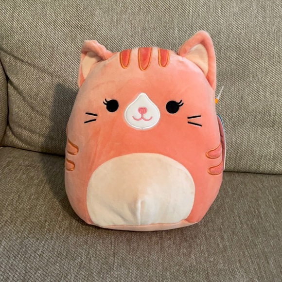 GIGI THE CAT SQUISHMALLOW NWT 8” ORANGE